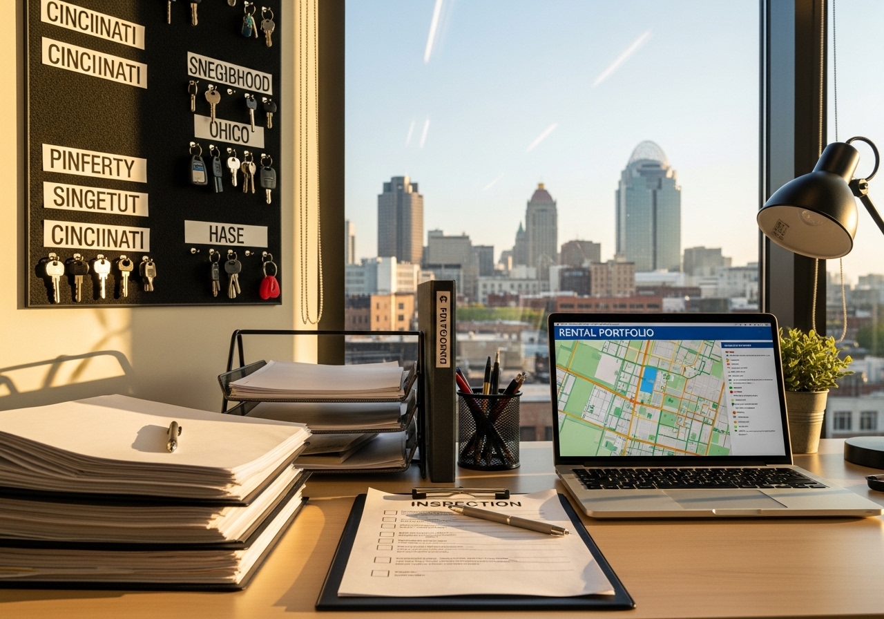 Portfolio of managed residential properties in Cincinnati area